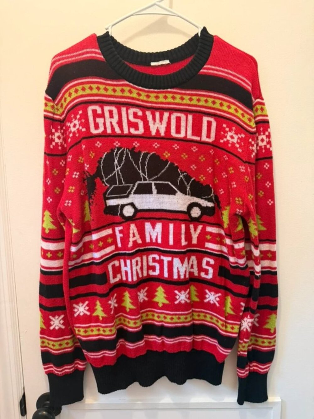 National Lampoon's Christmas Vacation "Griswold Family Christmas" Sweater- Size